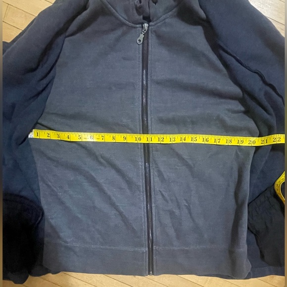 Men’s Navy and Grey Hoodie-Blazer by Howe in Sz L - Picture 11 of 13